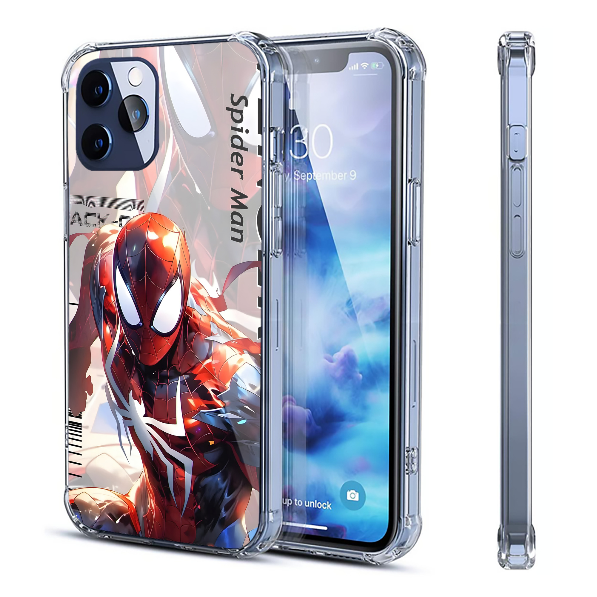 （画像用） アベンジャーズ The Avengers 【iPhone 12シリーズ対応】透明スマホケース（クリアソフトケース）